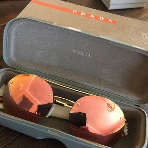 Prada pink sunglasses